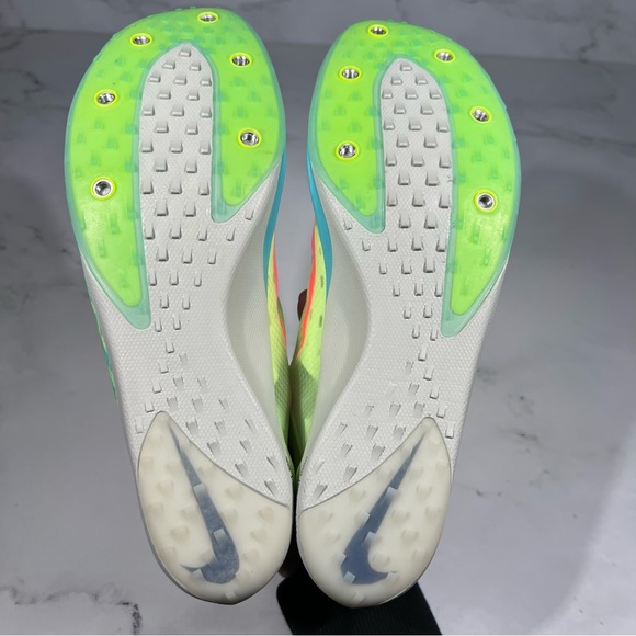 Nike Zoom Victory XC 5 Barely Volt Hyper Orange Track & Field Distance Spikes - Picture 8 of 10